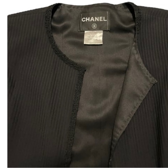 Chanel Black Silk Jacket - Picture 2 of 5